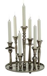 Silver Metal <b>Candle</b> <b>Holder</b> for Sale Aluminum Casting Luxury Design Handmade T Light <b>Candle</b> <b>Holder</b> Pillar for Bedroom Decoration - Product Image 5