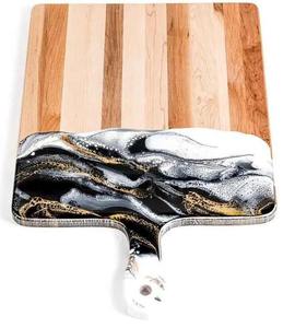 Tabla de cortar de resina de madera ecológica hecha a mano, bloque de corte de nuevo diseño para verduras y queso, precio al por mayor - Product Image 6