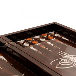 Juego de Backgammon Otomano Antiguo con Tughra - Product Image 4