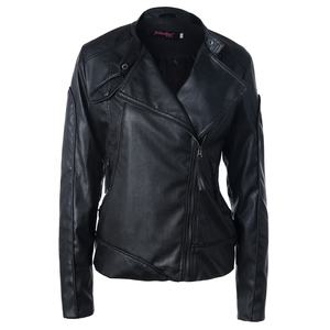 Women Leader <b>Jacket</b> Motor <b>Jacket</b> for Ladies <b>Plus</b> <b>Sizes</b> Pu <b>Faux</b> <b>Leather</b> <b>Jackets</b> - Product Image 1