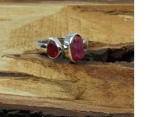 แหวนพลอยทับทิมปรับได้ตัดได้หลายระดับ925เครื่องประดับอัญมณีเงินสเตอร์ลิงสำหรับผู้หญิงพลอยวันเกิดของขวัญคริสต์มาส - Product Image 2
