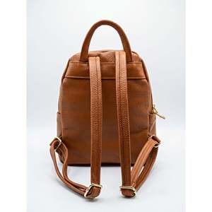Zaino Quadrato Leggero in Vera Pelle Dollaro, Prodotto in Italia, con Manici Staccabili, Elegante per Studentesse - Product Image 3