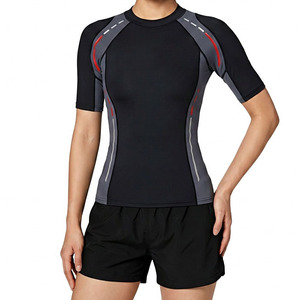 Custom <b>Mens</b> Short Sleeve MMA Rash Guard Quick Dry Breathable Athletic <b>Compression</b> <b>Shirt</b> for BJJ Surfing Gym Training - Product Image 2