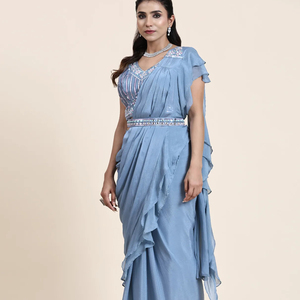 ผ้าชินน่อนบริสุทธิ์กระจกและผ้าแต่งระบายสไตล์ล่าสุดดีไซน์ล่าสุด - Product Image 1