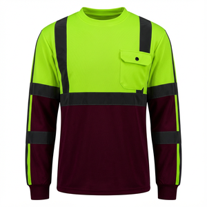 Camisa de Seguridad de Última Moda, Ropa de Trabajo para Guardias de Seguridad, Impresión de Logotipo Personalizable para Hombre, Camisa de Seguridad en Múltiples Diseños - Product Image 1