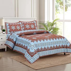 Elegant Ethnic Design for Hotel & Home Luxury Cotton Hand Block Printed Bedsheets With 2 <b>Pillowcase</b> Bed <b>Sheet</b> with Pillow Cases - Product Image 3