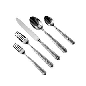 Couverts en métal de haute qualité modernes personnalisés directement de l'usine Couverts en or en stock de gros pour hôtels, banquets et traiteur - Product Image 6