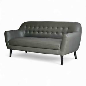 Sofá Chesterfield de Tres Plazas SFB68087, 190x75x86cm, Tapizado en Cuero PU, Extensible, para el Hogar - Product Image 1