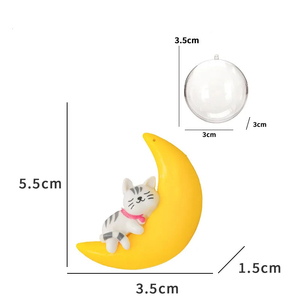 Accessoires de décoration de réservoir de poissons de plongeur en PVC de style moderne ornements d'aquarium flottants en gros Type 9 Moon Dog - Product Image 3