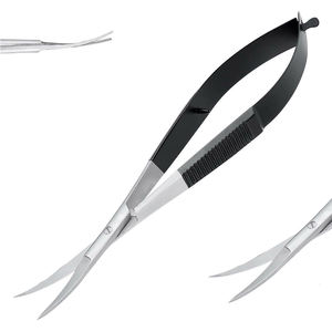 High Quality Curved Spring <b>Cuticle</b> <b>Scissors</b> Custom Logo Stainless Steel Beauty <b>Scissors</b> for Manicure Tools - Product Image 2