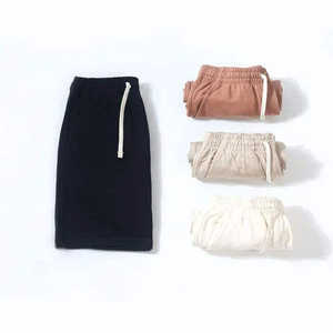 Short de jogging en éponge française 100% coton polaire OEM Custom Made Vintage Plain Men Boxer Style Raw Casual Drawstring Design - Product Image 3