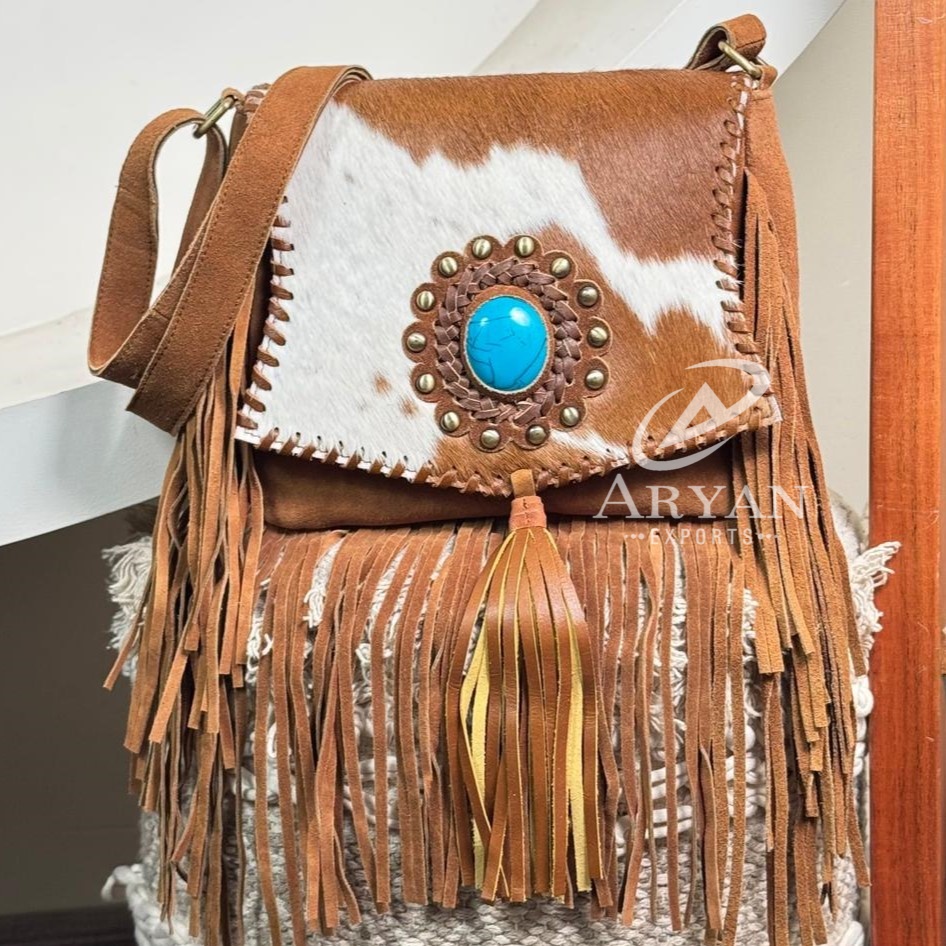 Suede Fringe Bag - Stylish & Versatile Crossbody Purse