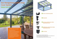 Maison préfabriquée Véranda en verre et polycarbonate Extrieur Terrassendach Winter Garden