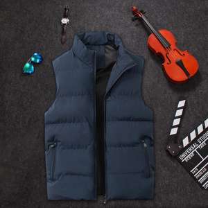 Unique Quality Custom <b>Waistcoat</b> for Winter Customize Custom Padding Bubble <b>Quilted</b> Sleeveless Vest Warm Winter Puffer Vest Men - Product Image 3