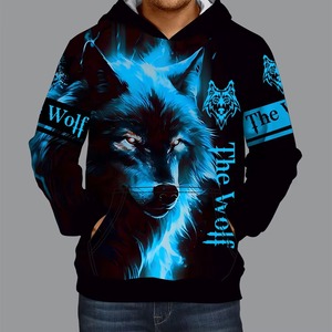 Sudadera con Capucha Personalizada OEM, Impresión Digital por Sublimación 3D, Tinte Liso, Felpa Otoñal, Poliéster/Algodón, Corte Regular, con Bolsillo, para Hombre - Product Image 2