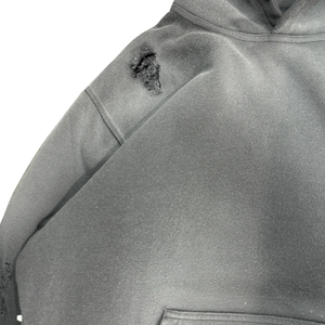 Streetwear 100% algodón estampado rasgado sudaderas con capucha de alta calidad de peso pesado de gran tamaño recortado pulóver desgastado Boxy Fit Sudadera con capucha - Product Image 2