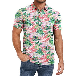 เสื้อโปโลแฟชั่นใหม่ทำจากชุดเดรสกีฬาแขนสั้นพิมพ์ลายและสีพื้น - Product Image 1