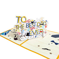 Cartes de vœux 3D pop-up uniques, écologiques, créatives et modernes pour la remise des diplômes, avec enveloppe et papier couché pour notes