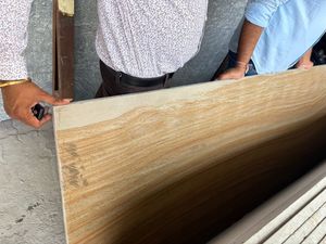 หินธรรมชาติจีน-สีเหลืองสนิมหินแกรนิตสีขาวพุ่มตอกสำหรับการก่อสร้างปูกระเบื้องปูพื้นกลางแจ้ง - Product Image 4