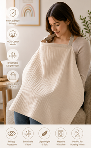 Couverture d'allaitement en mousseline de coton 100% douce, sangle réglable, respirante, tablier d'allaitement, fabricant direct à Denizli, Turquie, OEM - Product Image 6