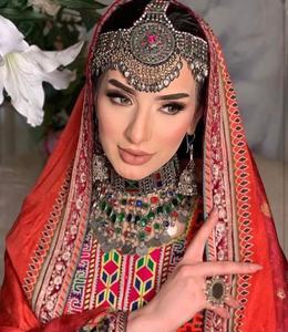 ชุดเครื่องประดับแบบสั่งทำสำหรับผู้หญิง4ชิ้นชุดเครื่องประดับอัฟกานิสถาน - Product Image 5