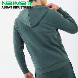 Vente en gros 100% coton Sweat à capuche zippé pour hommes Design personnalisé Streetwear avec fermeture éclair complète pour une tenue décontractée en hiver - Product Image 4