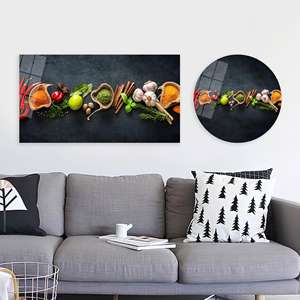 <b>Printed</b> Canvas: Spice <b>Art</b> Kitchen Wall Decor - Elegant, Artistic Design,TEMPERED GLASS <b>ART</b> - Product Image 1