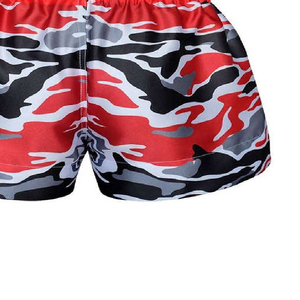 Pantalones cortos de Muay Thai con estampado de diseño personalizado de alta calidad para hombre, pantalones cortos de lucha decorados con encaje ecológico para MMA Kick Boxing - Product Image 4