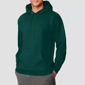 Sweat à capuche zippé pour hommes grande taille en gros 100% coton pull personnalisé avec impression et broderie de motifs 3D et logo personnalisé - Product Image 1