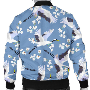 Custom Logo Canvas Stand Collar Winter Bomber Jacket Breathable Waterproof Eco-Friendly Pattern High Street High Quality - Product Image 5