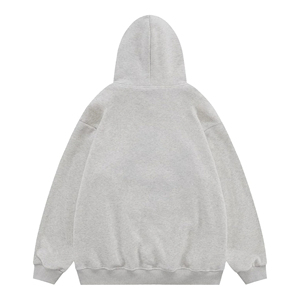 Sudadera con Capucha Unisex Extra Grande, 100% Algodón Felpa, para Otoño, con Estampado Digital, Parches Bordados y Técnica de Apliques - Product Image 6