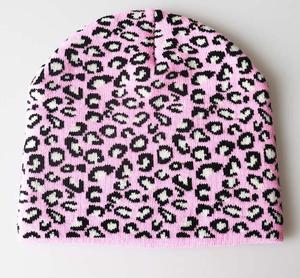 Bonnet sans bord à motif jacquard Tuque sur mesure sans manchette Chapeaux d'hiver à motif animal - Product Image 2