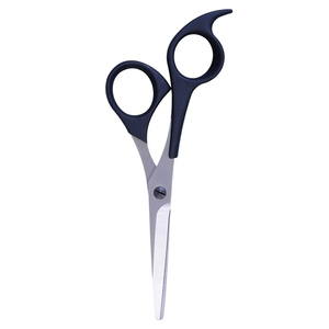 Ciseaux de coiffure avec manche en plastique et lame en acier métallique tranchante Ciseaux de coiffure de beauté avec repose-doigt - Product Image 3