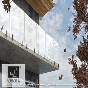 ราวสแตนเลสสำหรับระเบียงบันไดโรงแรมในอินเดียและเซเนกัลมีที่จับและมือจับดีไซน์ทันสมัย - Product Image 4