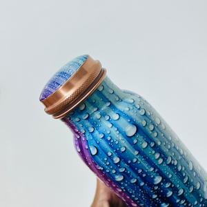 Elegante botella de cobre hecha a mano para un estilo de vida saludable Ayurveda Detox fitness yoga deportes gimnasio Oficina viajes y uso diario - Product Image 6