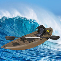 Kayak de pêche professionnel rotomoulé de 3 mètres - Canoë durable à assise surélevée pour les aventures sur lac, rivière et océan