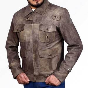 New Style Outdoor Wear <b>Men</b> <b>Leather</b> <b>Jacket</b> Wholesale Manufacturer Street Wear <b>Leather</b> Winter <b>Jacket</b> In Reasonable Price - Product Image 3
