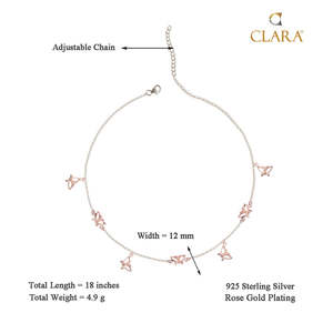 NOVAMART Fine 925 Sterling Silver Butterfly Charm <b>Necklace</b> <b>Chain</b> Fine Pendants & Charms Wholesale Export - Product Image 3