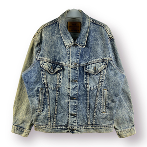 Ventes en gros de vestes en jean vintage américaines de haute qualité, dernier design, denim délavé, délavé sur mesure, 100% coton pour hommes - Product Image 1