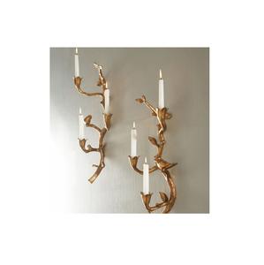 Bougeoir moderne en métal doré Candélabre de Noël fait main avec finition en aluminium Design élégant - Product Image 5