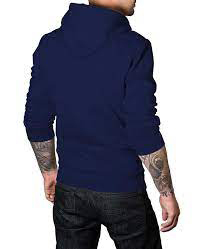 Sweats à capuche et sweat-shirts en coton sans ficelles avec logo personnalisé surdimensionné en polaire épaisse vierge pour hommes - Product Image 4