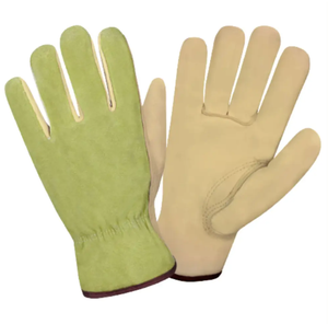 Guantes de Trabajo Industriales de Moda al por Mayor 2026, Guantes de Trabajo de Seguridad Duraderos y Transpirables de Cuero Blanco - Product Image 5