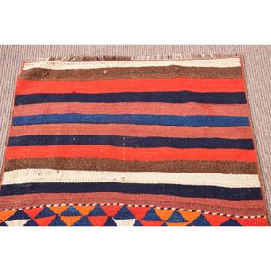 Alfombra Turca de 2.6x10.3 pies, Alfombra Vintage Azul con Diseño Paisley - Product Image 5