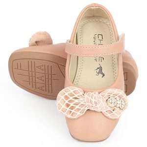 รองเท้าส้นสูงสำหรับเด็กผู้หญิง (A101) - สีพีช - Product Image 5