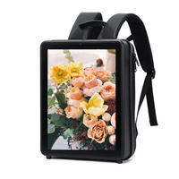 Mochila con Pantalla LCD de 11.6/15/17/18.5/21.5/24/27/32 Pulgadas, Reproductor Publicitario, Cartel Publicitario