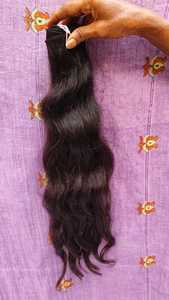 Machine de temple sud-indien d'origine éthique Double trame trame naturelle indienne ondulée trame brute vierge humaine simple dessinée - Product Image 6