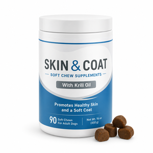 Complément alimentaire <span class=keywords><strong>pour</strong></span> chiens à base d'<span class=keywords><strong>huile</strong></span> <span class=keywords><strong>de</strong></span> poisson, comprimés à mâcher souples, biotine et oméga 3, <span class=keywords><strong>huile</strong></span> <span class=keywords><strong>de</strong></span> <span class=keywords><strong>krill</strong></span> <span class=keywords><strong>pour</strong></span> la peau et le pelage, soulagement des démangeaisons cutanées, étiquette privée OEM - Product Image 1