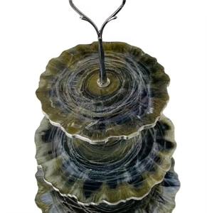 Handmade Brown Simple Resin Cake <b>Stand</b> Stylish Serving <b>Stand</b> for Cakes Muffins <b>Cupcakes</b> and Everyday Kitchen Use From India - Product Image 3