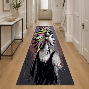 RUGS DEPOT LXDP-0473 Großhandel Anthrazitgrauer Böhmischer Persischer Digital Bedruckter Maschinenwaschbarer Chenille-Teppich Rutschfest - Product Image 5
