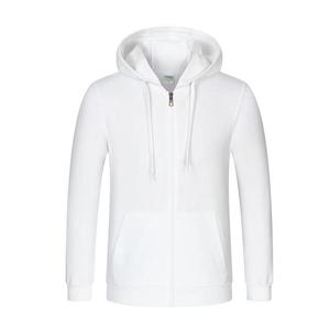 Pull cardigan à capuche zippé en velours uni Manteaux pour hommes et femmes Salopette Vêtements de groupe Logo personnalisé en stock - Product Image 2